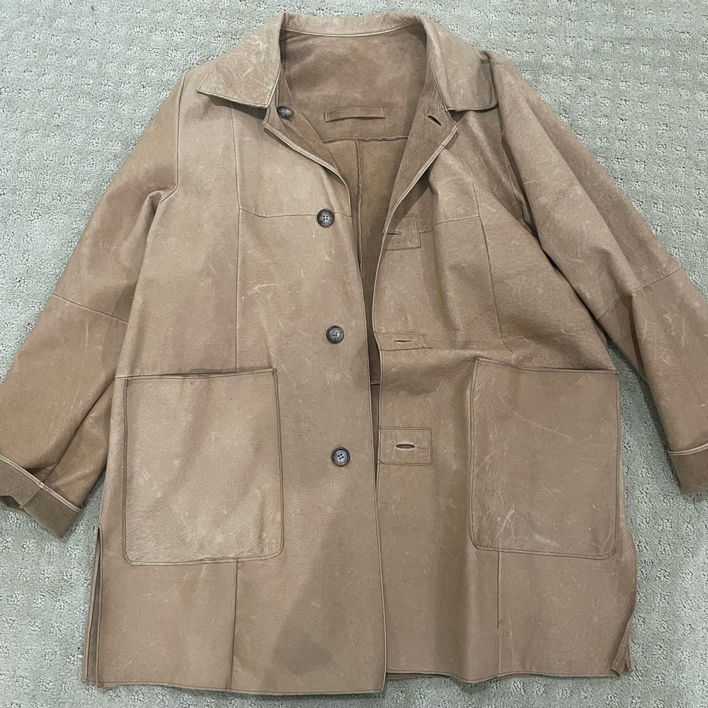 Vintage Suede Oversized Jacket